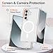ORETECH Magnetic for Samsung Galaxy Z Fold 7 Case, Transparent Back Non-Slip Hard PC Shockproof Bumper Protective Phone Case Cover for Samsung Z Fold 7 - Clear