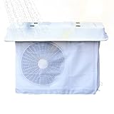 Cubierta 2 en 1 para bomba de calor para unidades exteriores, color blanco