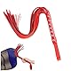 SUPKTHDY Peitschen Flogger Erotische Peitsche Sex Spielzeug SM BDSM Bondage Leder Spanking Sex Gerte Erwachsene Sex-Spiele SM Peitsche Bondage Flogger Erotik Requisiten, Rot Länge 55 cm