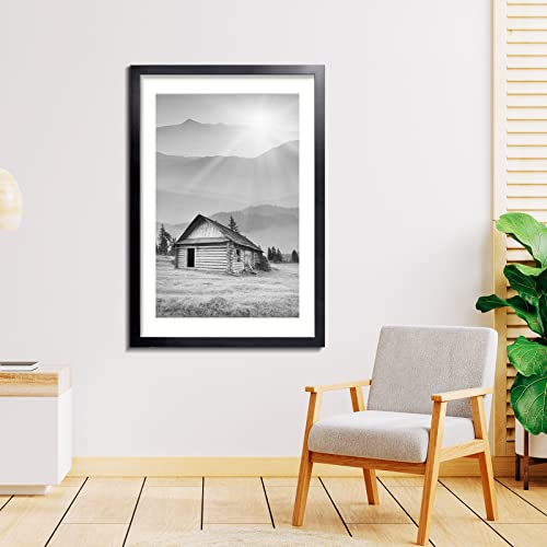 Image of LaVie Home 24x36 Picture Frame for Wall Display, 24x36 White Picture Frame with HD Plexiglas, 24 x 36 Poster Frame 1 Pack, Display Frame for Vertical or Horizontal, Classic Collection
