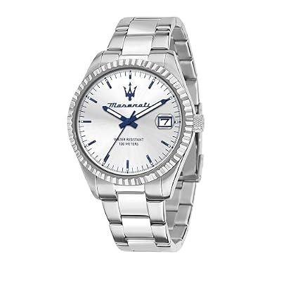 Maserati Orologio Uomo, Tempo, Data, Analogico, 43 mm, Collezione COMPETIZIONE - R8853100045