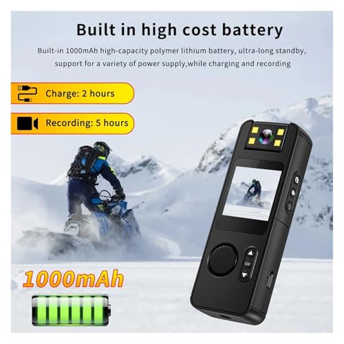Caméscope haute résolution WiFi avec pince d'écran pour effacer le manque de preuves - 5