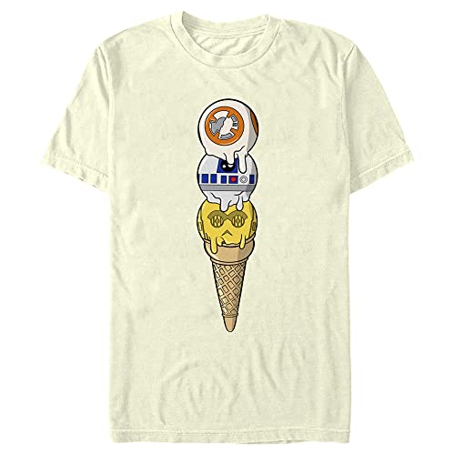 T-shirt Star Wars Droid Ice Cream homme coton respirant anti-déformation