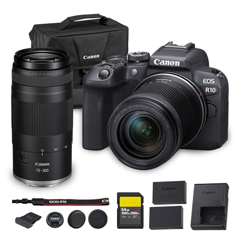 Canon EOS R10 Mirrorless Camera Kit with 75-300mm Lens