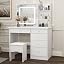 Square Mirror, White