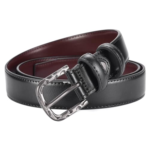 Beltox Chic 3cm Wide Black Women's Leather Belt – Timeless Elegance for Every Outfit2