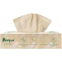 Hempur Kosmetiktücher - aus Bambus - 3-lagig - super-weich, nachhaltig, ungebleicht, ohne Chemikalien & Pestizide - 70 Tücher