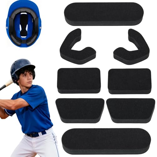 1 Set Helmet Padding Fit Kit Compatible with All Easton Batting & Catchers Helmets - 0.79" Thickened Universal Replacement Foam Pads for Baseball and Softball Players