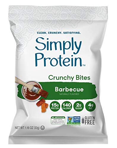 SimplyProtein Protein Chips (Barbecue). Crunchy Vegan Chips made with Plant-Based Pea Protein