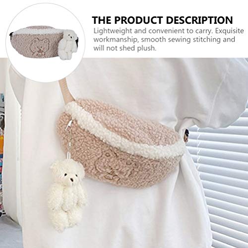 KESYOO Bolsa de Cintura de Animais para Meninas Fanny Pack Com Pingente de Urso para Adultos Criança