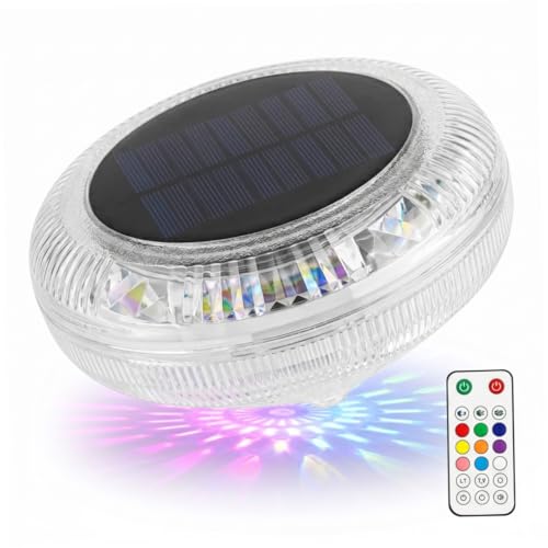 Lampe solaire de piscine flottante pour illuminer facilement votre grand bassin