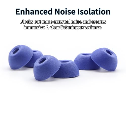 Image of Comply TrueGrip MAX | Premium Memory Foam Replacement Earbud Tips for Apple AirPods Pro Gen 3 | Long Lasting Comfort, MAX Durability, Secure Fit, Superior Noise Isolation| Blue (Large) (3 Pairs)
