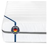 BMM Matratze 80x200 cm Klassik XXL Härtegrad H3 fest/Kaltschaummatratze Öko-Tex Zertifiziert/ergonomische 7 Zonen Matratze Höhe 12 cm/Matratzen Deutsche Produktentwicklung