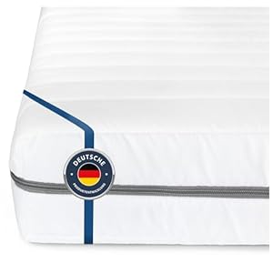 BMM Matratze 160x200 cm Klassik XXL Härtegrad H4 extra fest/Kaltschaummatratze Öko-Tex Zertifiziert/ergonomische 7 Zonen Matratze Höhe 12 cm/Matratzen Deutsche Produktentwicklung