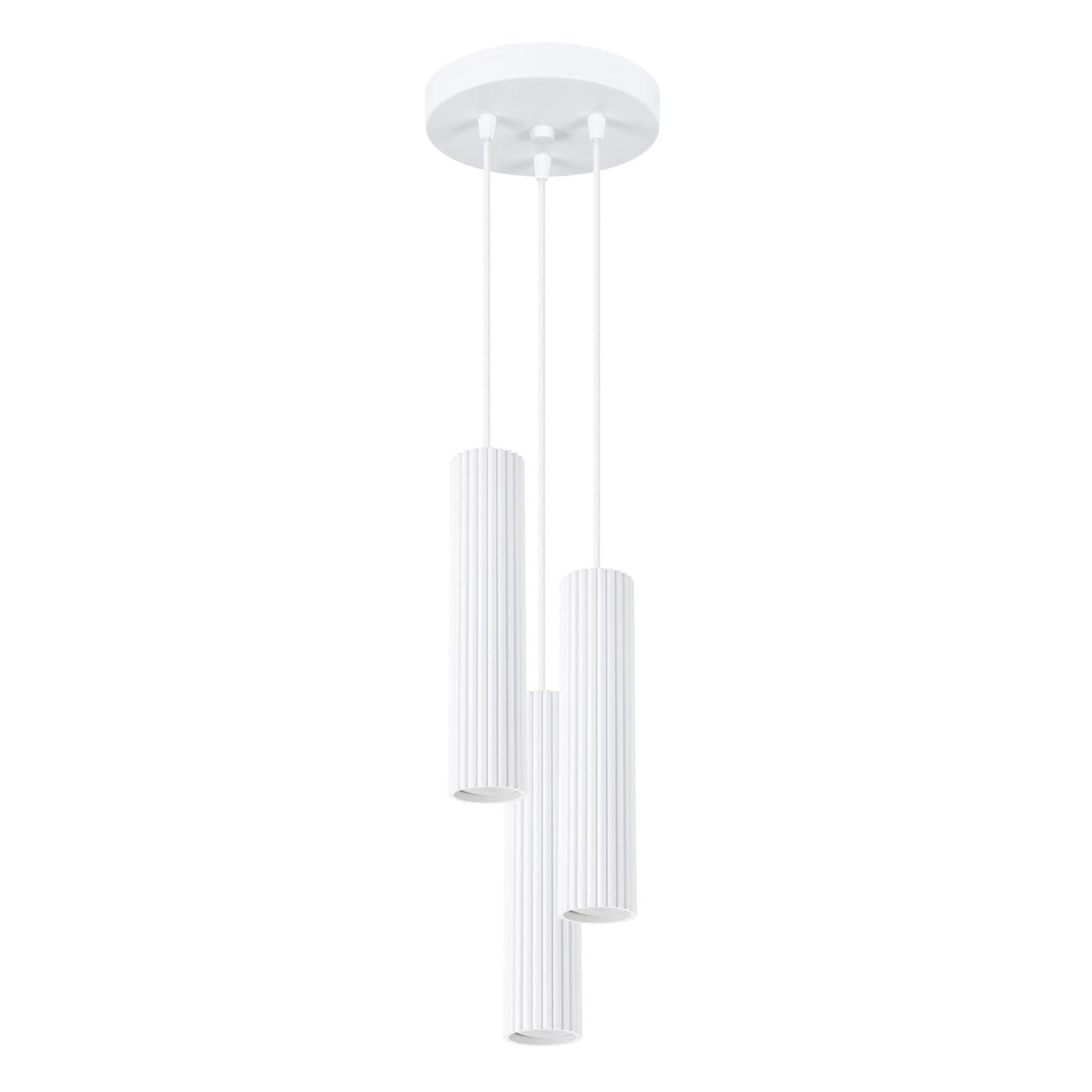 SOLLUX lighting Pendant lamp KARBON 3P White