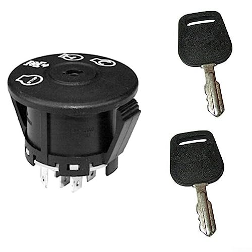 Interrupteur d'allumage de démarrage, interrupteur d'allumage avec clés pour tondeuse à gazon, tondeuse à gazon, outils électriques de jardin compatibles avec Husq-varna