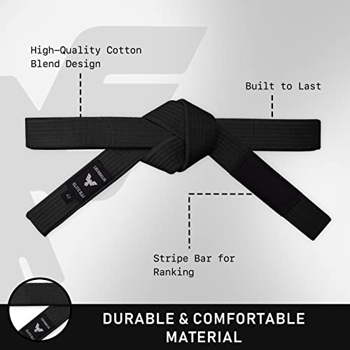Elite Sports ESBLT-BLA-A2 Brazilian Jiu Jitsu Bjj Belts thumb #2