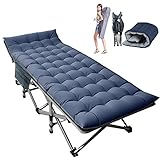 Folding Camping Cots for Adults Heavy Duty cot with Carry Bag, Portable Sleeping Bed for Camp Office...