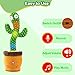 Ayeboovi Dancing Talking Cactus Baby Toys Interactive Toy Repeating Records What You Say Volume Adjustable Singing Cactus Toddler Games with 120 Songs Easter Basket Stuffers for Kids