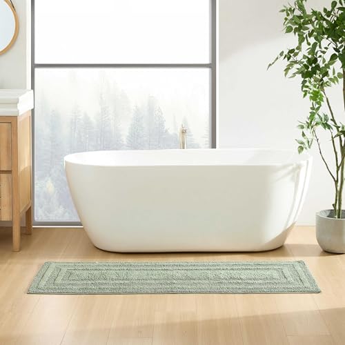 Tapis de salle de bain grande taille doux vert olive Eddie Bauer