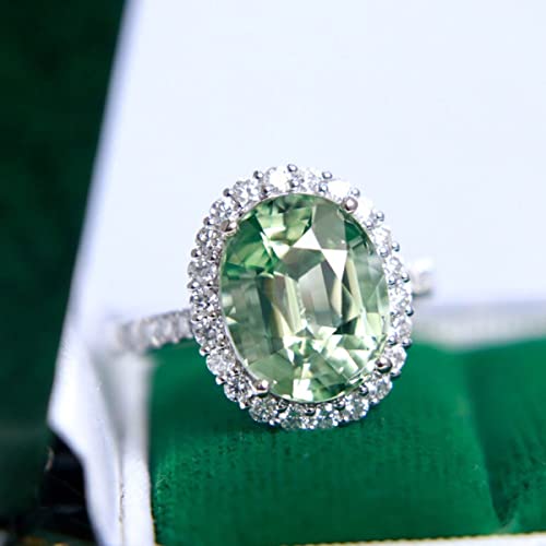 925 stearling Silver Light Green Colorful Gemstone Women Hollow Round Diamond Ring Vintage Floral Zircon Engagement Wedding Band Cocktail Party Crystal Rings4