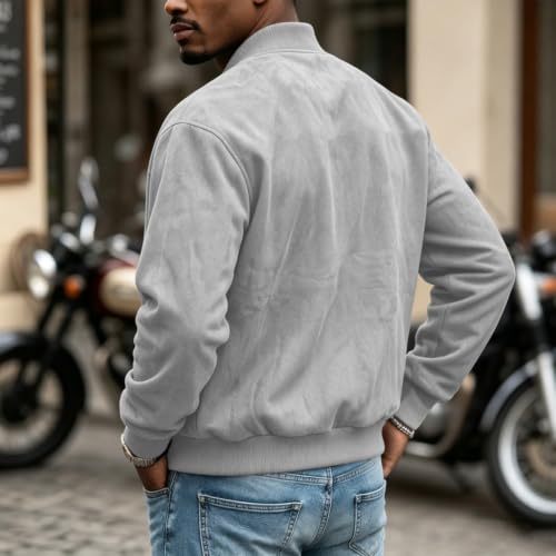 Zip Up Jacket Men Light Business Casual Bomber Jacket with Pockets 2026 - image 3