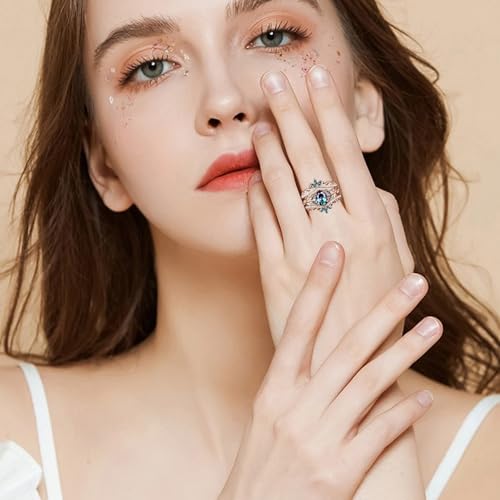 2CT Oval Color-Change Alexandrite Engagement Ring Set for Women Solid 925 Silver/10K/14K/18K Gold Bridal Ring Set Vintage Art Deco Vine Leaf Gemstone Rose Gold Ring Set for Her Unique Gifts4