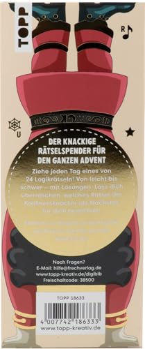 Frech Der Kopfnussknacker – Rätsel-Adventskalender: 24 Logikrätsel mit Überraschungs-Effekt. Zieh jeden Tag Deine Kopfnuss des Tages!