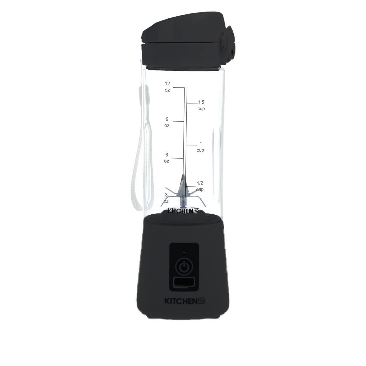 Kitchen HQ Portable Blender with USB and 12 oz Jar Renewed