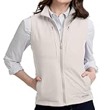 SCOTTeVEST LightEST Vest for Women - 16 Hidden Pockets - Lightweight Water Repellent for Travel & More (Stone, Medium)