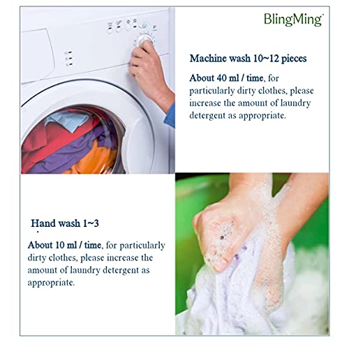 Image of BlingMing Liquid Detergent 5 Liter, Laundry Liquid for Fabric Care, Suitable for Top-Load and Front Load Machine and Hand Wash, Concentrated Laundry Detergent