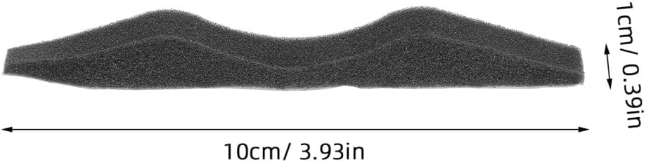 GARVALON Nose Bridge Strips Sponge Anti-fogging Nose Pad for Glasses Black 100pcs Pack Comfortable for Mask Sewing DIY and Travel Use
