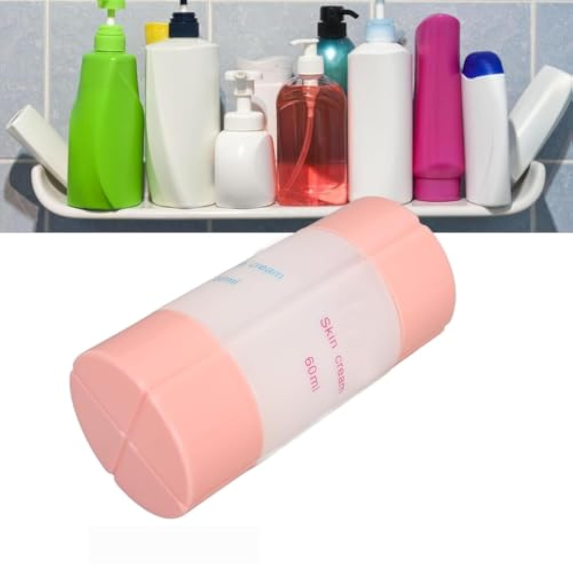4-in-1 Travel Bottle Set, Leak-Proof Refillable Containers