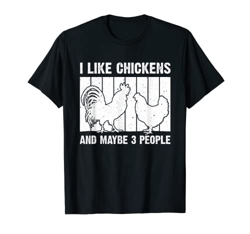 Divertido diseño de pollo amante de los hombres mujeres agricultores vida Camiseta