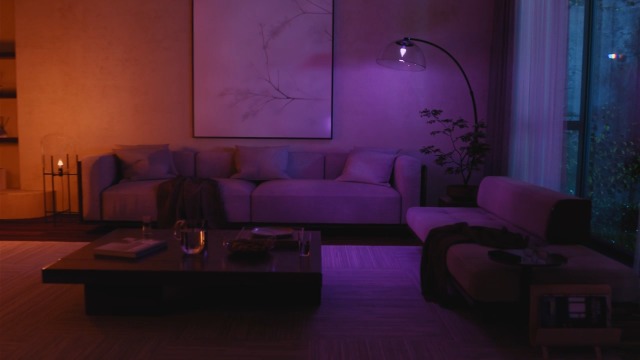 Image of Philips Hue Smart LED Candle Bulb, B39, E12, 1 Pack, White and Color Ambiance, Full Spectrum Light 1000K-20000K, 470 lm, Ultra-Low Dimming, Chromasync, Alexa, Google Home, Apple Home