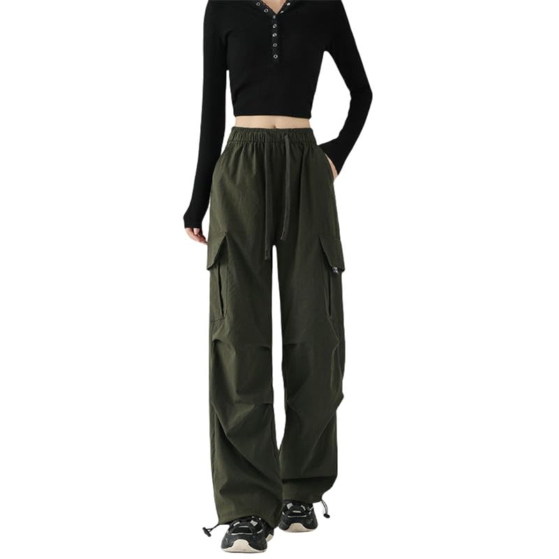 Pantalon cargo léger taille haute en toile respirante anti-chaleur