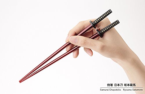 Chopsticks Samouraï Kotobukiya rouge de 23 cm baguettes de table réutilisables - 8