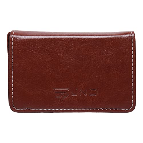 Image of JnD Notebook Card Holder Wallet - Slim, Multi-Functional, Premium Leather, RFID Blocking, Secure Closure, Compact, Durable, Stylish (TAN)