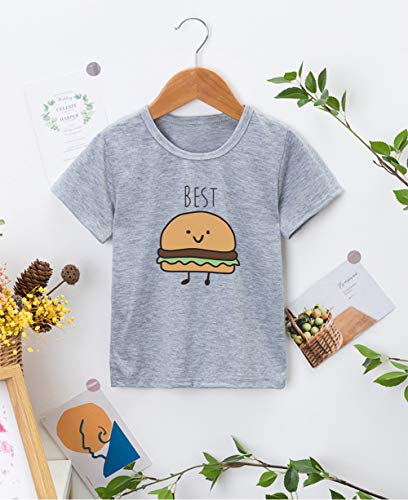 Image of Best Friends Girls Boys Casual Tshirts Funny Novelty Graphic Tees Short Sleeve Crewneck Letter Print Tops