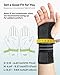 Rakiie 2 Pack Carpal Tunnel Wrist Braces, Adjustable Night Wrist Support with 3 Metal Splints, Hand Stabilizer for Men Women No Pressure on Thumb, Right and Left Hand (Gray, M)