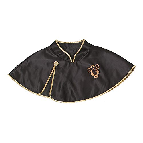 NUOQI Black Bulls Robe Asta Cosplay Cape Anime Short Black Bull Cloak for Men Boys Halloween