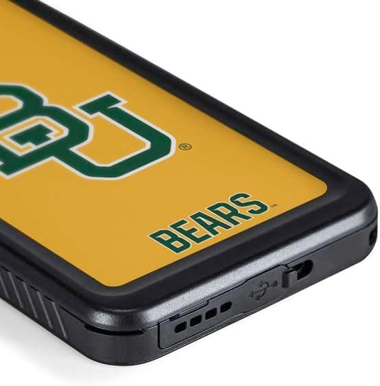 Skinit Waterproof Phone Case Compatible with Galaxy S24 Plus - Officially Licensed Baylor University BU Yellow Design