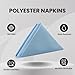 Your Chair Covers - 10 Pack 20 Inch Light Blue Cloth Polyester Napkins – Washable Dinner Fabric Napkins with Hemmed Edges for Weddings, Restaurants & Special Events