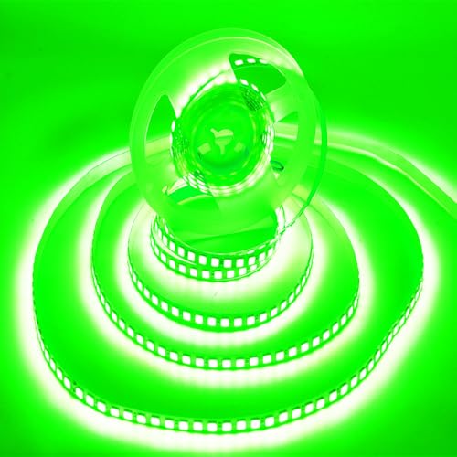 Image of LED Strip Lights, 16.4ft /5m AC110-130V Dimmable 10000LM SMD 2835 600 LEDs Tube Waterproof IP68 LED Lights Strip Ribbon, More Brightness Than Low Voltage LED Strip Lights (Green)