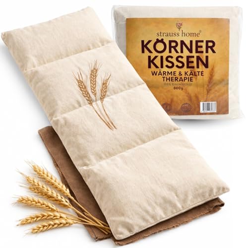 Strauss Home® Körnerkissen groß – Mikrowellengeeignetes...