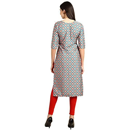Image of Pinkmint Women's Crepe Digital Print Straight Kurta (RM-348-370-360-366)