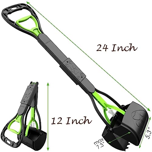 Image of Large Potty Scooper Non-Breakable Folding Dog Poop Scooper, Pet Waste Potty Picker, Large, 24 Inches, Color May Vary