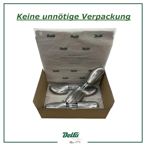 DELFA Comfort Lot de 3 paires d'embauchoirs en plastique avec ressort en spirale pour chaussures et baskets confortables pour femme, argenté, 39-42 – vue 5