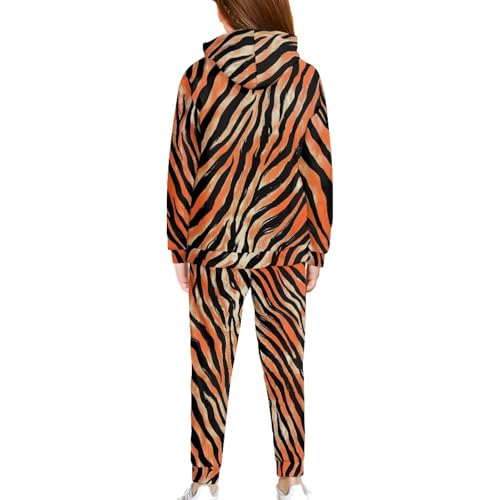 Xpyiqun Tracksuits for Girls 5-12 Years Graphic Hoodies and Joggers Sweatpants 2 Piece Clothing Set Kids Long Sleeve2
