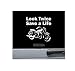 Look Twice Save a Life Motorcycle Vinyl Decal Sticker